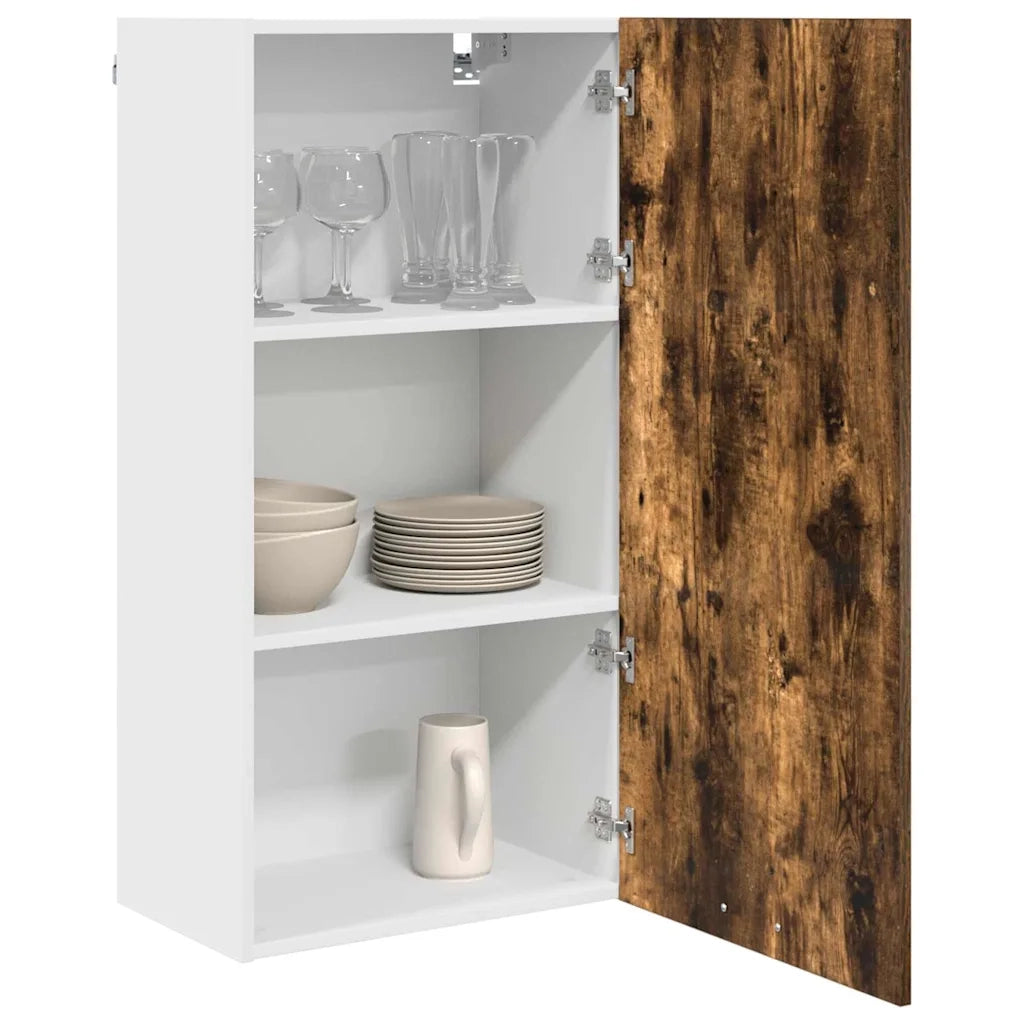 Armadio pensile Rovere Affumicato e Bianco 50 x 31 x 100 cm 884350