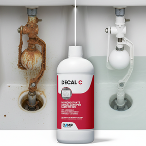 Kit 3 pezzi decal c trattamento disincrostante anticalcare per wc 1 litro