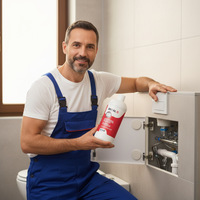 Kit 3 pezzi decal c trattamento disincrostante anticalcare per wc 1 litro