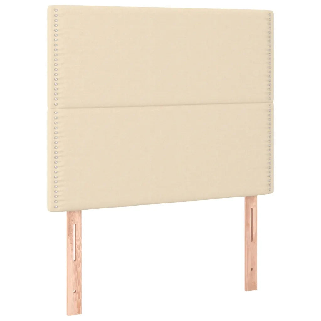 Giroletto a Molle con Materasso Crema 100x200 cm in Tessuto 3137058