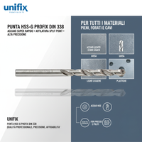 Punta hss-g profix per metallo di alta precisione *** misura Ø 5,5 mm, confezione 1