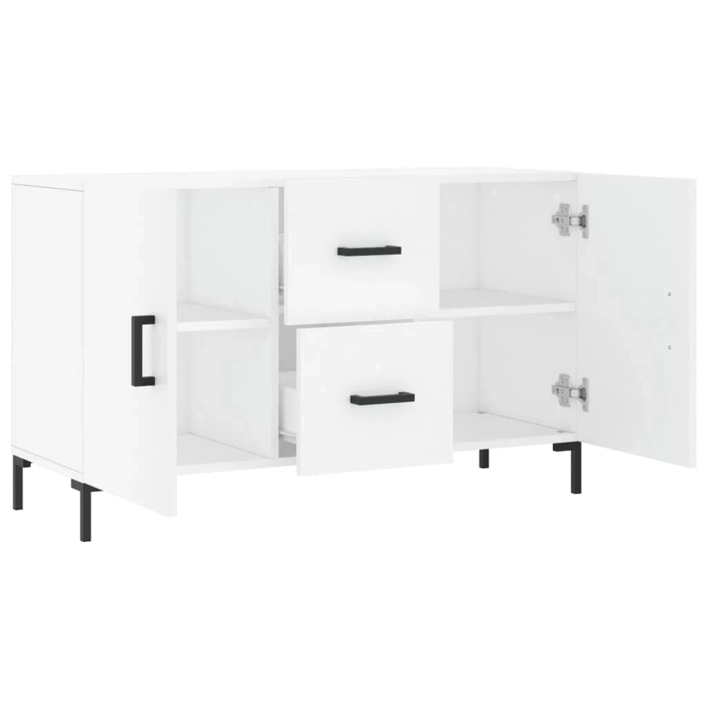 Buffet credenza cassettiera armadio mobile contenitore organizer per cucina soggiorno salotto 100 x 36 x 60 cm legno ingegnerizzato bianco 02_0030165