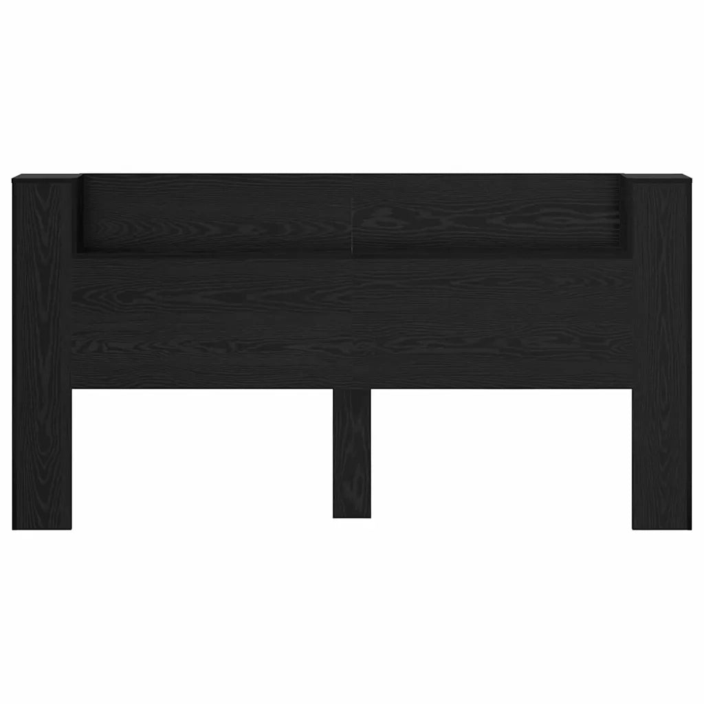 Testiera-Testata-Testiera Decorativa Rovere Nero 200 x 15 x 103,5 cm Legno multistrato 942360