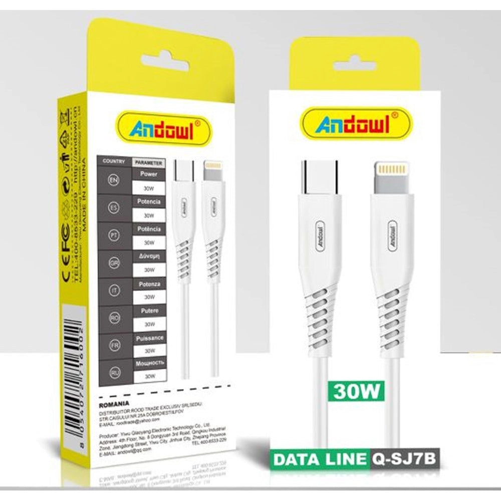 Trade Shop - Cavo Ricarica Rapida Trasferimento Dati Da Type-c A Lightning 30 W Da 1 Metro Q-sj7b -