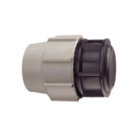 TAPPO FEMMINA A COMPRESSIONE IN POLIPROPILENE SERIE 7120 BIANCO E NERO PLASSON - Ø20 PN16  - PSN