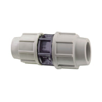 RACCORDO DIRITTO RIDOTTO A COMPRESSIONE FEMMINA FEMMINA IN POLIPROPILENE SERIE 7110 BIANCO E NERO PL - Ø25X20 PN16  - PSN