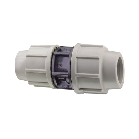 RACCORDO DIRITTO RIDOTTO A COMPRESSIONE FEMMINA FEMMINA IN POLIPROPILENE SERIE 7110 BIANCO E NERO PL - Ø50X40 PN16  - PSN