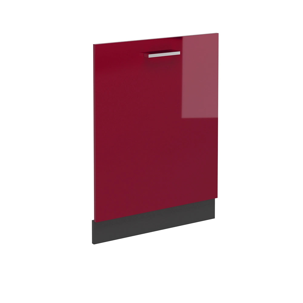 Pannello frontale R-Line Rosso lucido/Antracite 60 cm senza piano di lavoro Vicco