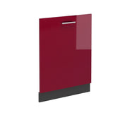 Pannello frontale R-Line Rosso lucido/Antracite 60 cm senza piano di lavoro Vicco