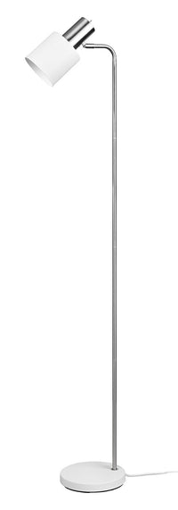 Piantana da Interno Attacco E27 in Metallo Bianco Opaco