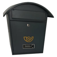 CASSETTA POSTALE 'LOBELIA' cm 36x13x h 37 - grigio acciaio  - KASART