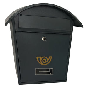 CASSETTA POSTALE 'LOBELIA' cm 36x13x h 37 - grigio acciaio  - KASART