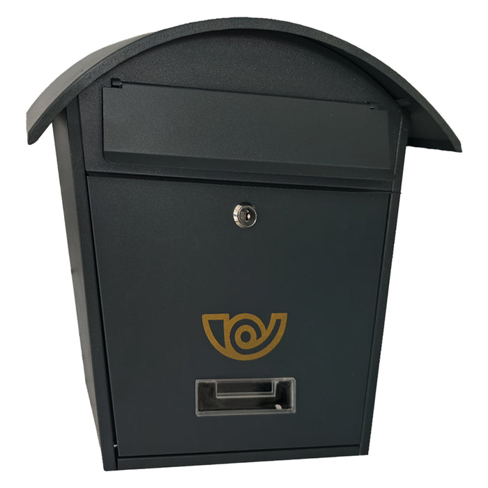 CASSETTA POSTALE 'LOBELIA' cm 36x13x h 37 - grigio acciaio  - KASART