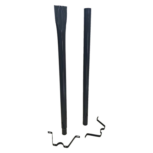 PALO SOSTEGNO PER CASSETTA POSTALE PORTALETTERE h. cm 150 - colore nero  - KASART