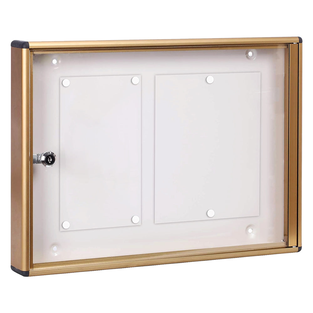 BACHECA PORTA AVVISI 2 FOGLI cm 48x5x h.35 - bronzo  - KASART