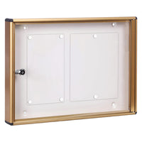 BACHECA PORTA AVVISI 2 FOGLI cm 48x5x h.35 - bronzo  - KASART