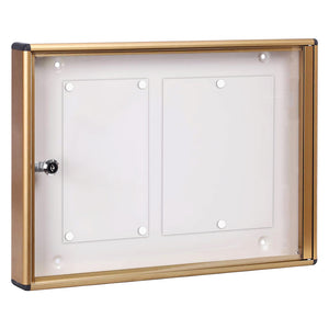 BACHECA PORTA AVVISI 2 FOGLI cm 48x5x h.35 - bronzo  - KASART