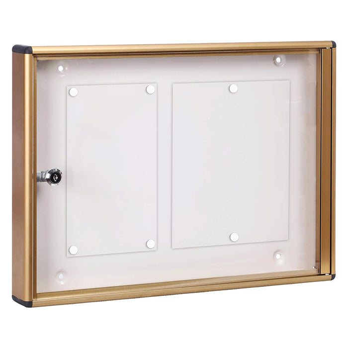 BACHECA PORTA AVVISI 2 FOGLI cm 48x5x h.35 - bronzo  - KASART