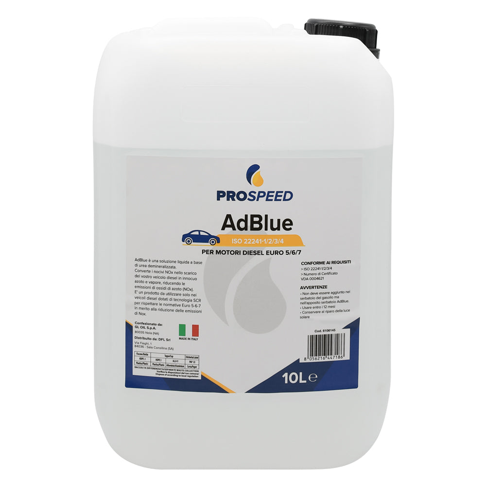 LIQUIDO PER MOTORI DIESEL 'AD BLUE' lt.10 - tanica  - PROSPEED