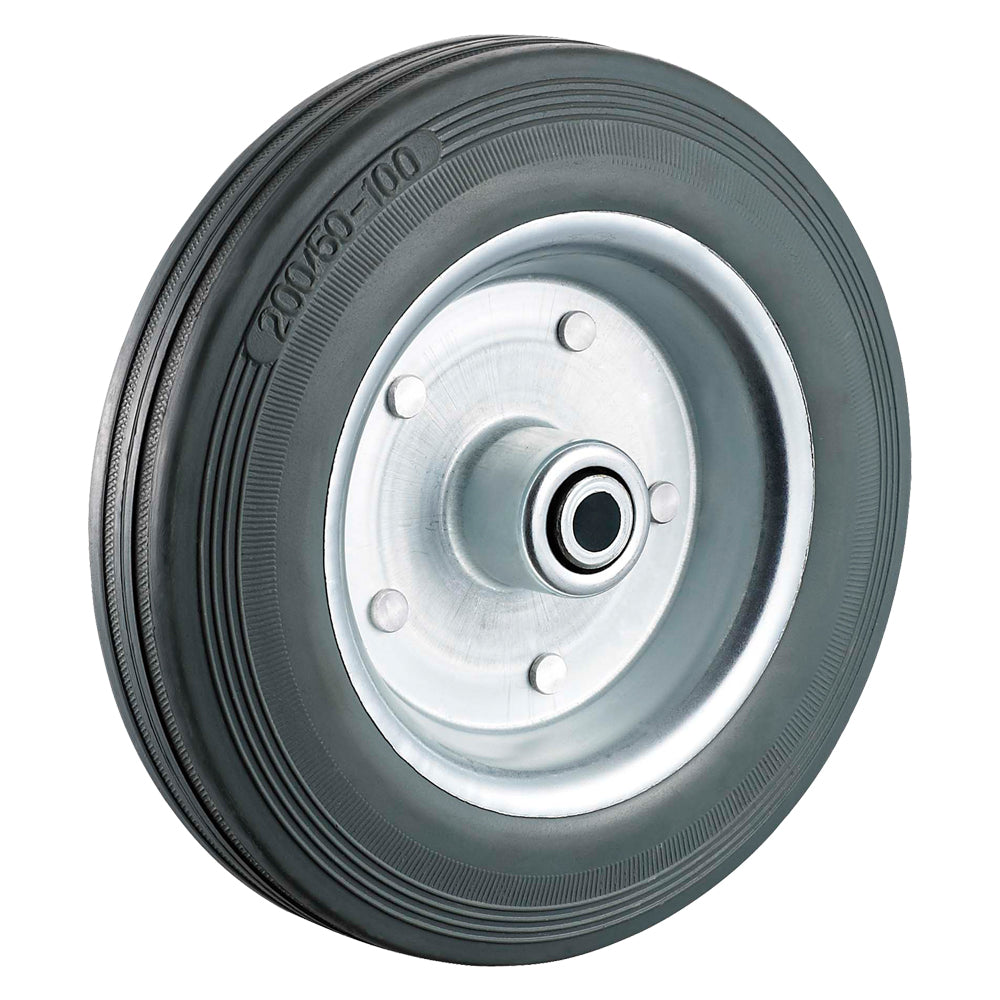 RUOTA PER CARRELLI ÃE¸ mm 125 - foro ÃE¸ mm 10 - capacitÃE kg 80  - UNIKO