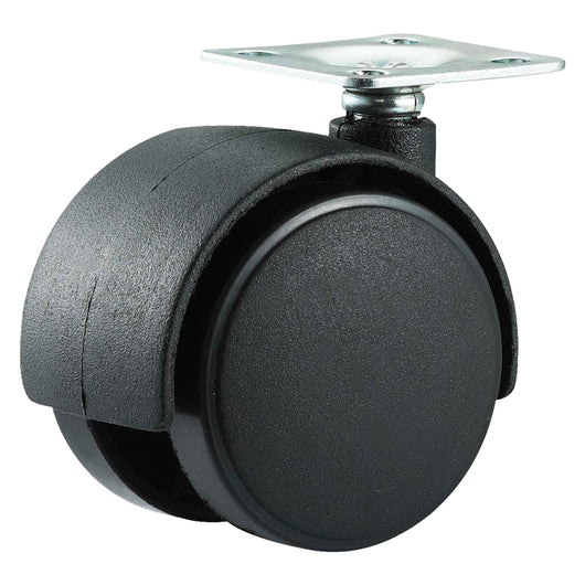 RUOTA PER MOBILI DOPPIA ÃE¸ 40 - piastra mm 38 x 38 - capacitÃE kg 25 - pz 2 BL  - UNIKO