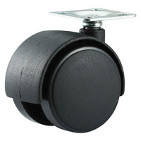 RUOTA PER MOBILI DOPPIA ÃE¸ 50 - piastra mm 38 x 38 - capacitÃE kg 30 - pz 2 BL  - UNIKO