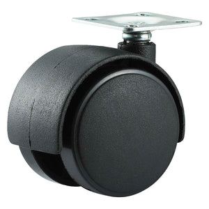 RUOTA PER MOBILI DOPPIA ÃE¸ 50 - piastra mm 38 x 38 - capacitÃE kg 30 - pz 2 BL  - UNIKO