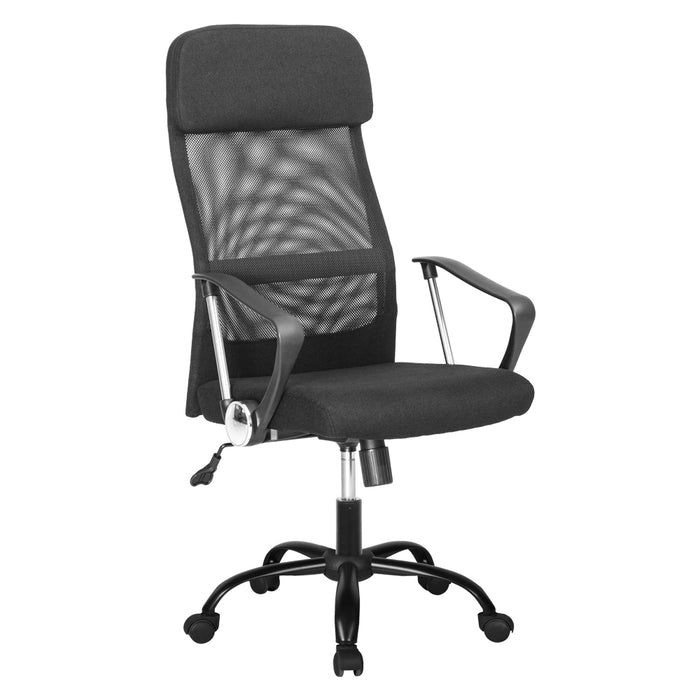 SEDIA DA UFFICIO nero - cm 64 x 62,5 x h. 107 / 115,5  - KASART