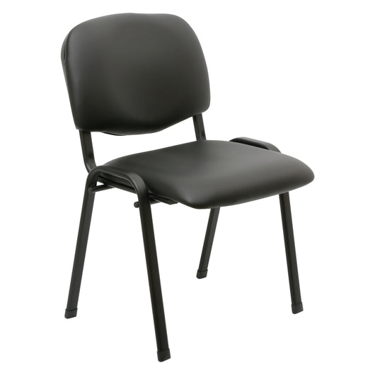 SEDIA INTERLOCUTORIA nero - cm 54,5 x 58 x 81,5- 5 pezzi  - KASART