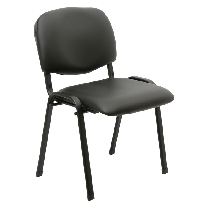 SEDIA INTERLOCUTORIA nero - cm 54,5 x 58 x 81,5- 5 pezzi  - KASART