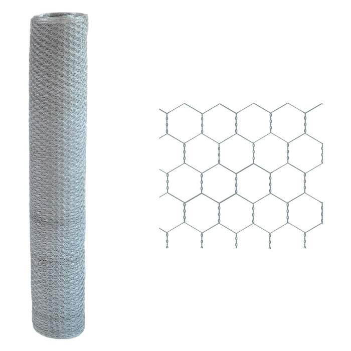 RETE TRIPLA TORSIONE ESAGONALE 25 x 3 Filo Ø mm. 0,8 - H. cm 150 x mt. 25  - SIDEX