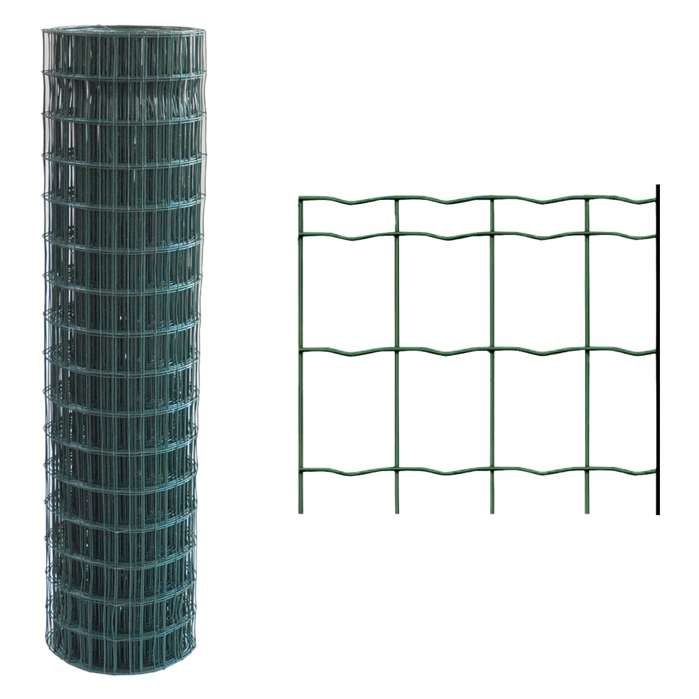 RETE ELETTROSALDATA PLASTIFICATA 76,2 x 63,5 Filo Ø mm. 1,6/2 - H. cm 150 x mt. 25  - SIDEX