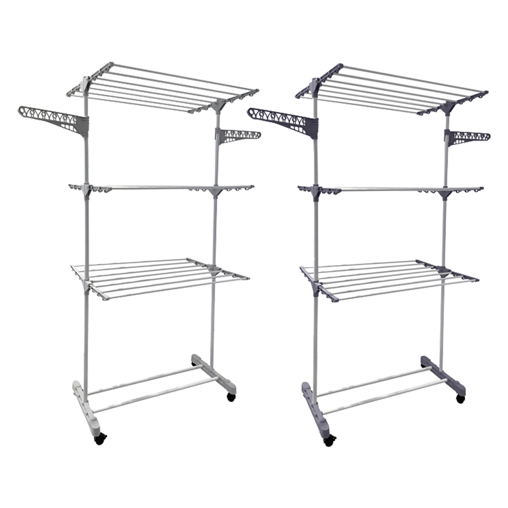 STENDIBIANCHERIA A TORRE 'ARYA' cm 140 x 56,5 x h. 165 (aperto)  - BricoGo