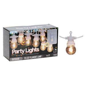 CATENA LINEARE A LED 'PARTY LIGHTS' 10 LED - 9,5 mt  - BricoGo