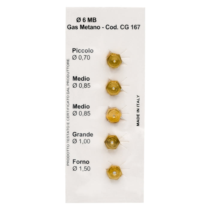 UGELLI PER CUCINA Ø 6 MB- 10 confezione  - MADE IN ITALY