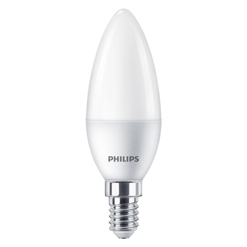 LAMPADA A LED 'OLIVA' NATUR.4000K 4,9 W=40W E14 - 470 lm- 4 pezzi  - PHILIPS