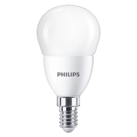 LAMPADA A LED 'SFERA' NATUR.4000K 4,9 W=40W E14 - 470 lm- 4 pezzi  - PHILIPS