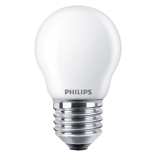 LAMPADA A LED 'SFERA' NATUR.4000K 4,3 W=40W E27 - 470 lm- 4 pezzi  - PHILIPS