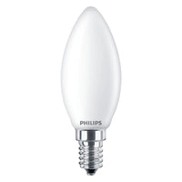 LAMPADA A LED 'OLIVA' CALDA 2700K 4,3 W=40W E14 - 470 lm- 4 pezzi  - PHILIPS