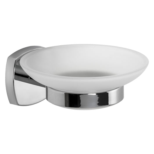 PORTA SAPONE SERIE 'STARTER' leghe metalliche - vetro opaco  - METAFORM