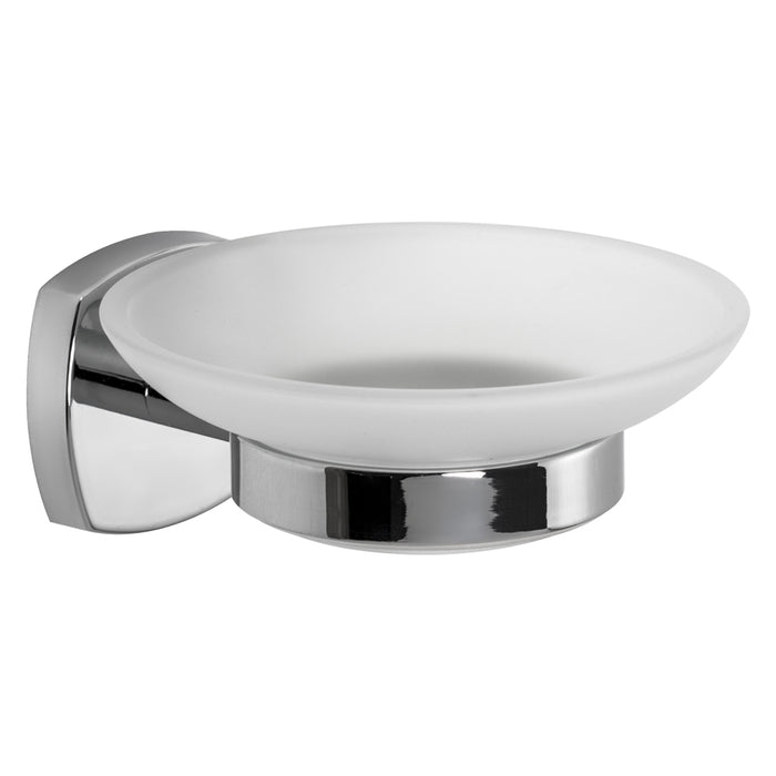 PORTA SAPONE SERIE 'STARTER' leghe metalliche - vetro opaco  - METAFORM