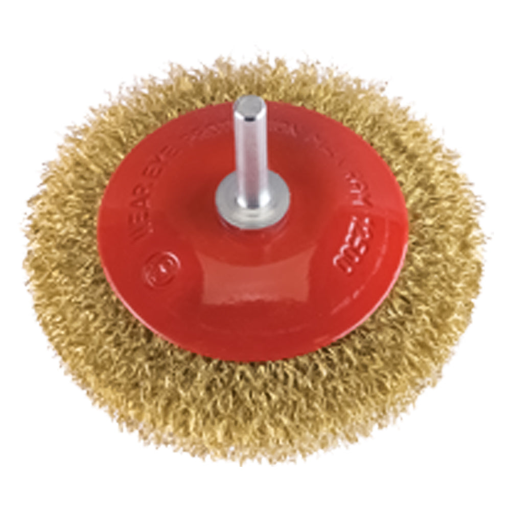 SPAZZOLA CIRCOLARE CONICA Ø mm 90 - gambo mm 6  - PG