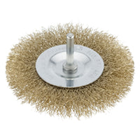 SPAZZOLA CIRCOLARE PER TRAPANO Ø mm 75 - gambo mm 6  - PG