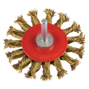 SPAZZOLA CIRCOLARE CON GAMBO Ø mm 100 - gambo mm 6  - PG