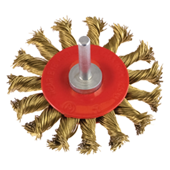 SPAZZOLA CIRCOLARE CON GAMBO Ø mm 100 - gambo mm 6  - PG