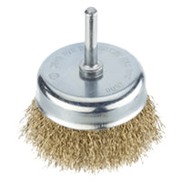 SPAZZOLA A TAZZA PER TRAPANO Ø mm 85 - gambo mm 6  - PG