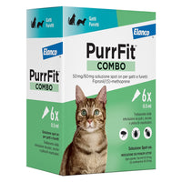 ANTIPARASSITARIO 'PURRFIT COMBO' gatti/furetti - 6 pipette ml 0,5  - ELANCO