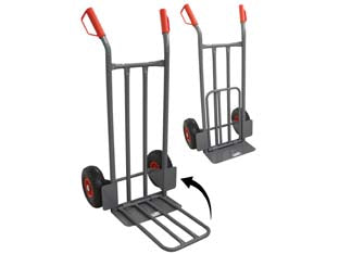 CARRELLO PORTATUTTO PESANTE CON PIANO RIBALTABILE PORTATA MAX KG.250 - 1 pezzi ALTE