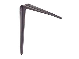 MENSOLA NERVATA- - mm.125x150 colore grigio - 20 pezzi