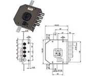 SERRATURA TRIPLICE DA APPLICARE CON SCROCCO CILINDRO EUROPEO G454- - mm.63 SX - 1 pezzi MOIA